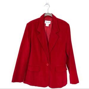 Vintage RLM  Red Velvet Single Button Blazer sz 10